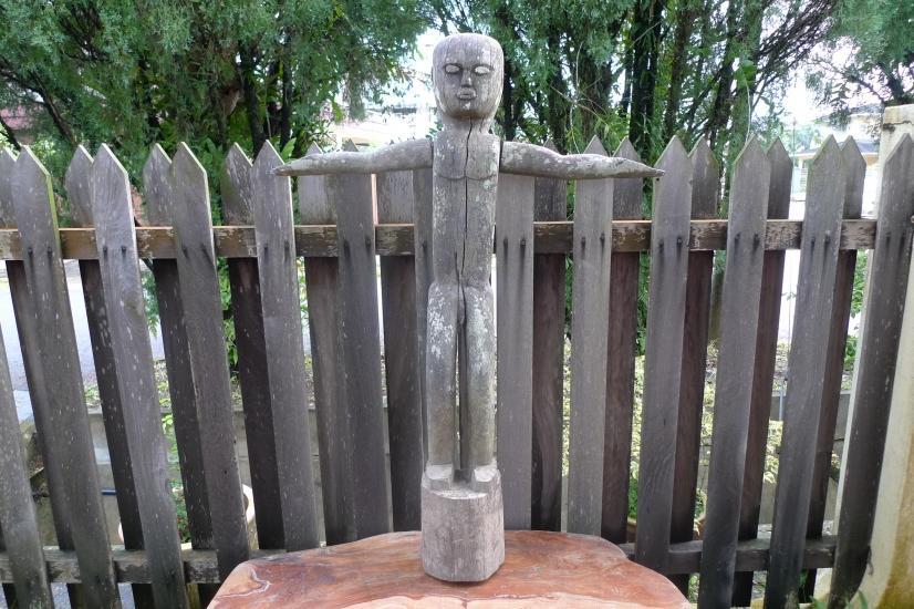 50 lb XXXL DAYAK STATUE 1240mm TALL Tribal Figure Sculpture Borneo Dyak Native