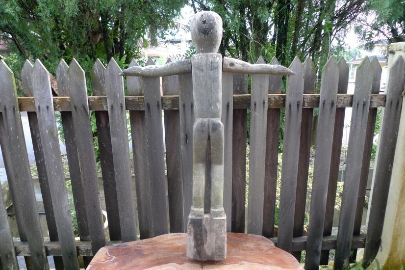 50 lb XXXL DAYAK STATUE 1240mm TALL Tribal Figure Sculpture Borneo Dyak Native