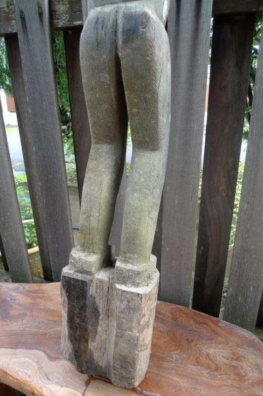 50 lb XXXL DAYAK STATUE 1240mm TALL Tribal Figure Sculpture Borneo Dyak Native