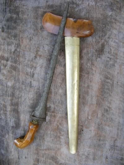 (ANTIQUE KERIS LURUS) Straight Blade Weapon Knife Dagger Sword Kriss Asia Asian