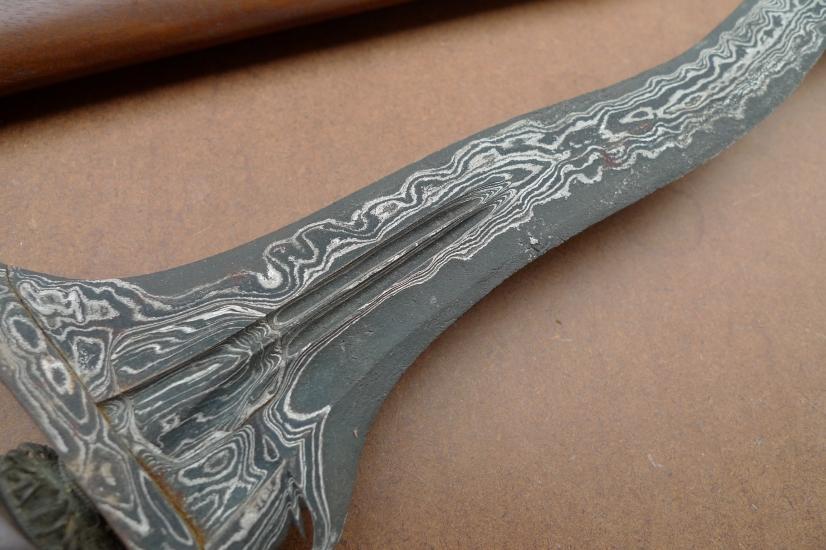 LUK 5 BLADE 520mm WATERMELON SKIN KERIS Weapon Knife Dagger Sword Kris Pedang