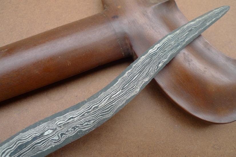 LUK 5 BLADE 520mm WATERMELON SKIN KERIS Weapon Knife Dagger Sword Kris Pedang