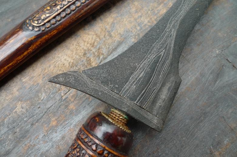 RARE KERIS JANUR SINEBIT Knife Arms Weapon Sword Kriss Kris Dagger Samurai Asia