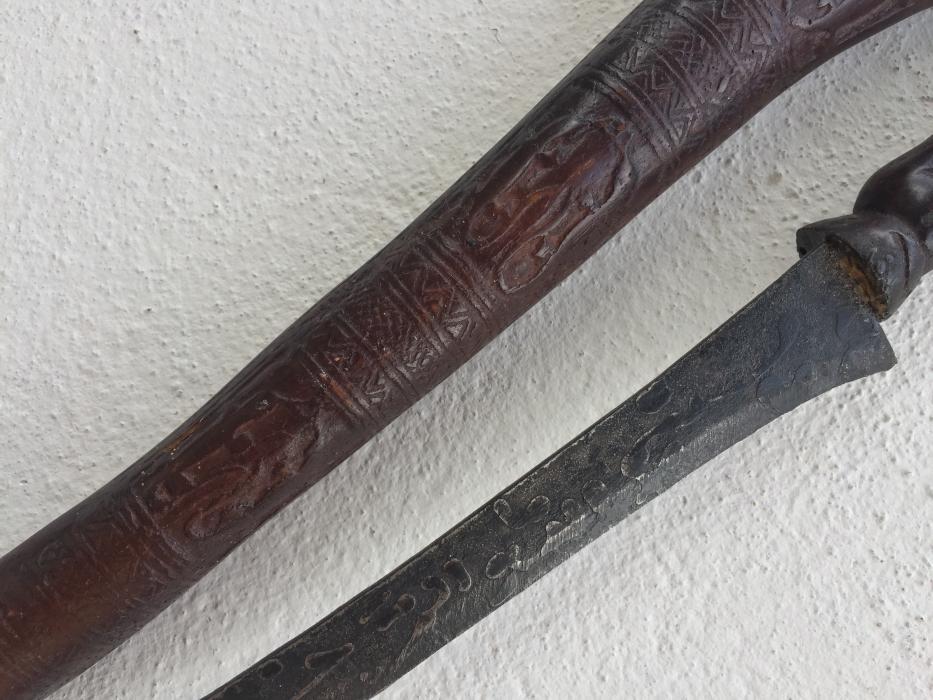 BATAK DAGGER 410mm KNIFE Badik Keris Kris Samurai Sword Knife Martial Art Weapon #2