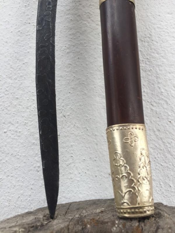 MALAY ARCHIPELAGO 350mm DAGGER Badik Keris Kris Sword Samurai Knife Jawi #4