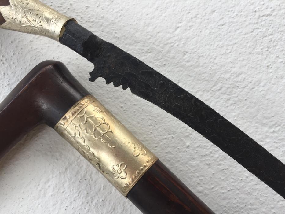 MALAY ARCHIPELAGO 350mm DAGGER Badik Keris Kris Sword Samurai Knife Jawi #4