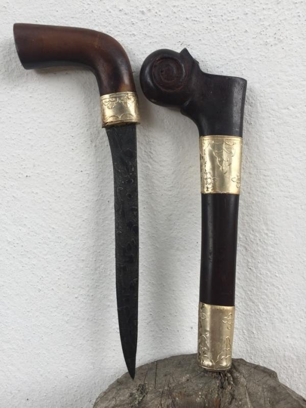CEREMONIAL 260mm PRAYER DAGGER Holy Jawi Verses Knife Kris Keris Weapon Blade #2