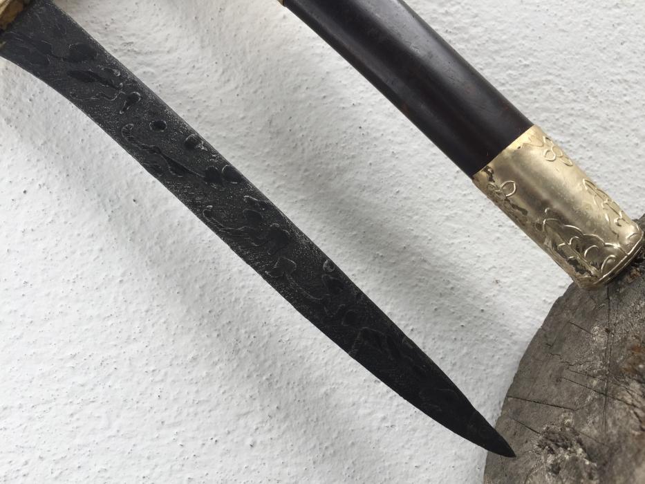 CEREMONIAL 260mm PRAYER DAGGER Holy Jawi Verses Knife Kris Keris Weapon Blade #2