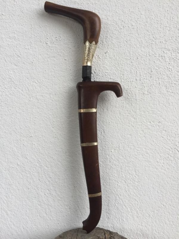 BADIK RENCONG 370mm Jawi Blade Keris Kris Weapon Knife Dagger Sword Samurai #1