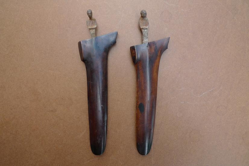 500 Years MALE & FEMALE(1 Pair) KERIS 230mm KRIS SAJEN MAJAPAHIT KNIFE WEAPON