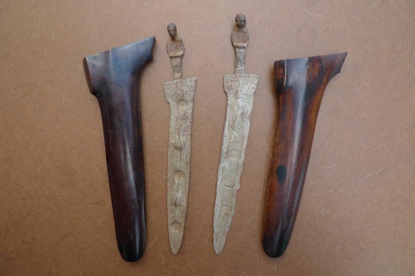 500 Years MALE & FEMALE(1 Pair) KERIS 230mm KRIS SAJEN MAJAPAHIT KNIFE WEAPON
