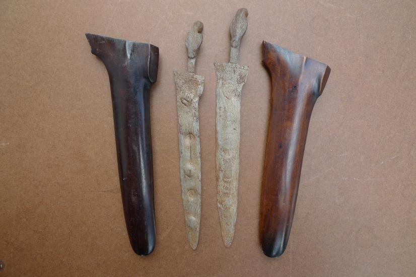 500 Years MALE & FEMALE(1 Pair) KERIS 230mm KRIS SAJEN MAJAPAHIT KNIFE WEAPON