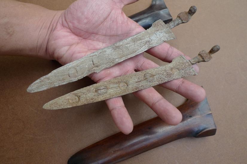 500 Years MALE & FEMALE(1 Pair) KERIS 230mm KRIS SAJEN MAJAPAHIT KNIFE WEAPON