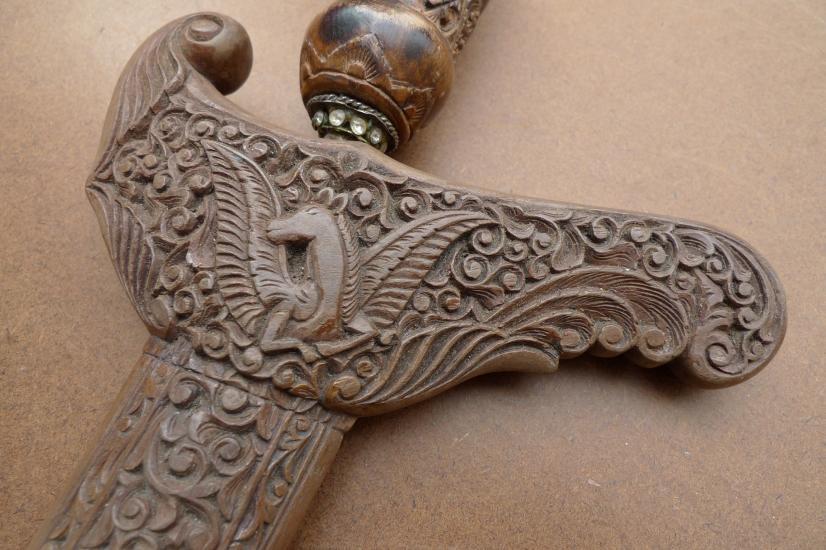 OLD SPECTACULAR 490mm KERIS MADURA Knife Weapon Sword Kris Dagger Martial Blade