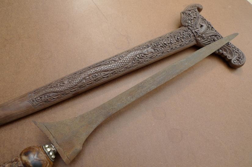 OLD SPECTACULAR 490mm KERIS MADURA Knife Weapon Sword Kris Dagger Martial Blade