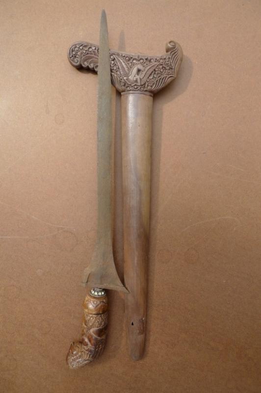 OLD SPECTACULAR 490mm KERIS MADURA Knife Weapon Sword Kris Dagger Martial Blade
