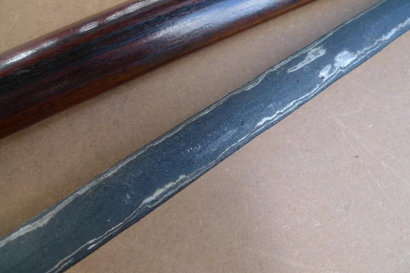 LONG KRIS 740mm STRAIGHT BLADE Keris Knife Dagger Sword Arms Samurai Parang