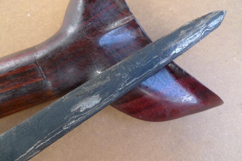 LONG KRIS 740mm STRAIGHT BLADE Keris Knife Dagger Sword Arms Samurai Parang