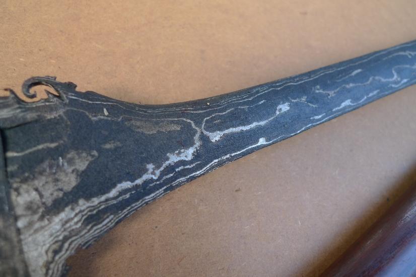 LONG KRIS 740mm STRAIGHT BLADE Keris Knife Dagger Sword Arms Samurai Parang