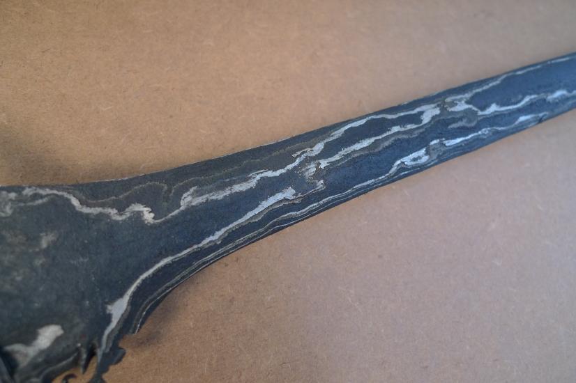 TWO FEET 730mm KRIS LURUS Long Keris Knife Dagger Sword Arms Artifact Weapon