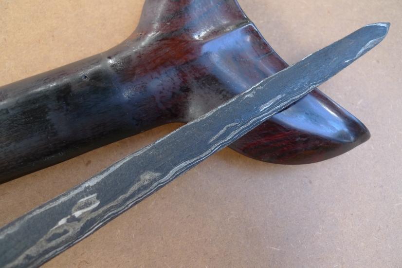 TWO FEET 730mm KRIS LURUS Long Keris Knife Dagger Sword Arms Artifact Weapon