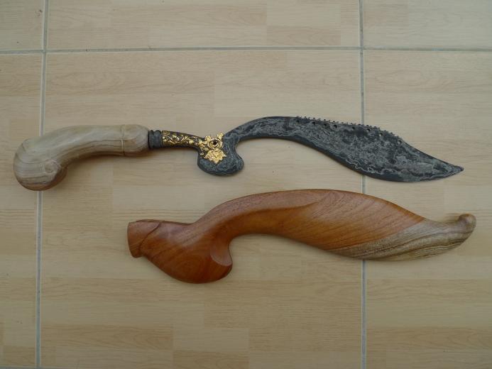 570mm GIANT KUJANG JAWA BARAT Knife Weapon Blade Dagger Sword Keris Machete #4