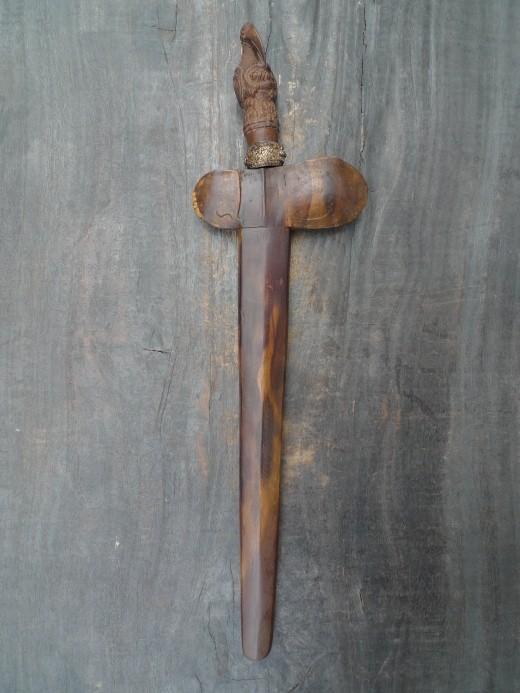 OLD KERIS GARUDA BALI Balinese Weapon Knife Blade Dagger Sword Arms Hindu God
