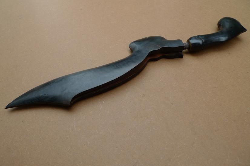 2.) OLD BLADE 520mm KUJANG JAWA Knife Weapon Dagger Sword Parang Keris Samurai