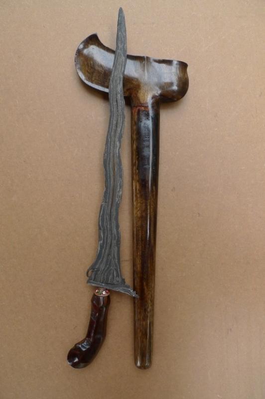 2.) KERIS PAMOR ADEQ 7 Luk (BLACK MAGIC PROTECTION) Knife Dagger Sword Kris Arms