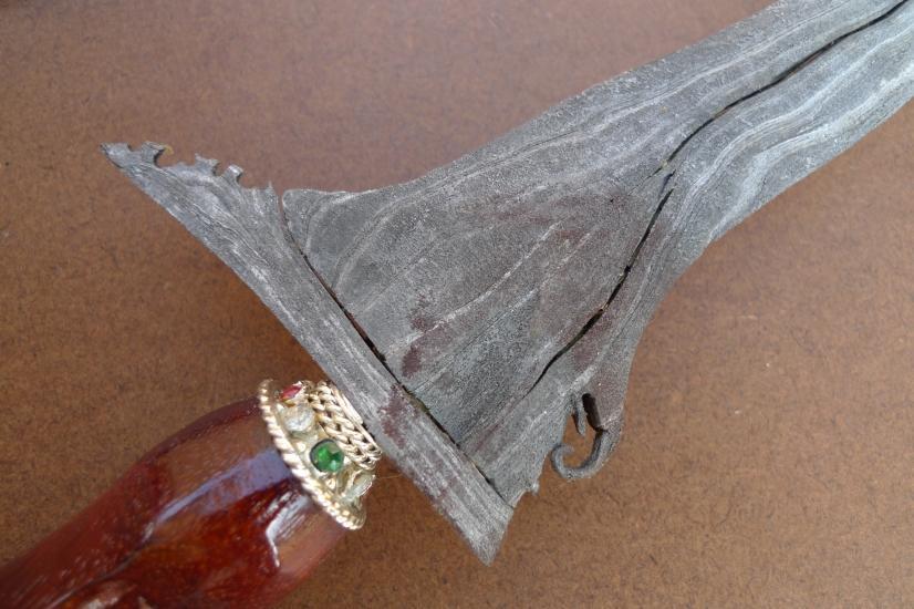 WHITE BLADE KRIS & QUALITY SAWO WOOD Weapon Knife Blade Dagger Sword Kriss Keris