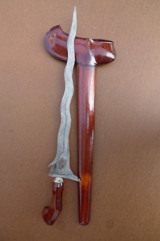 WHITE BLADE KRIS & QUALITY SAWO WOOD Weapon Knife Blade Dagger Sword Kriss Keris