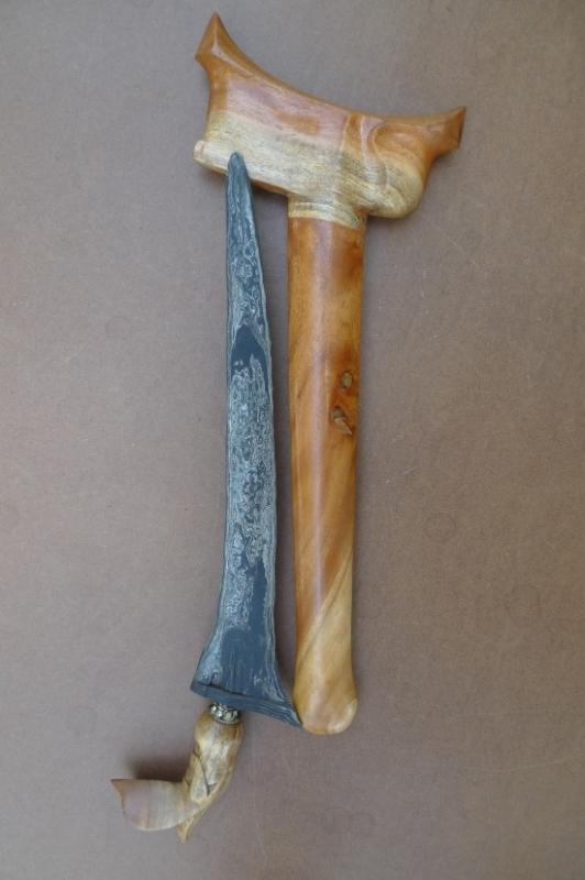 GORGEOUS KRIS 460mm PALEMBANG KERIS Weapon Knife Dagger Sword Kriss Arms Pamor