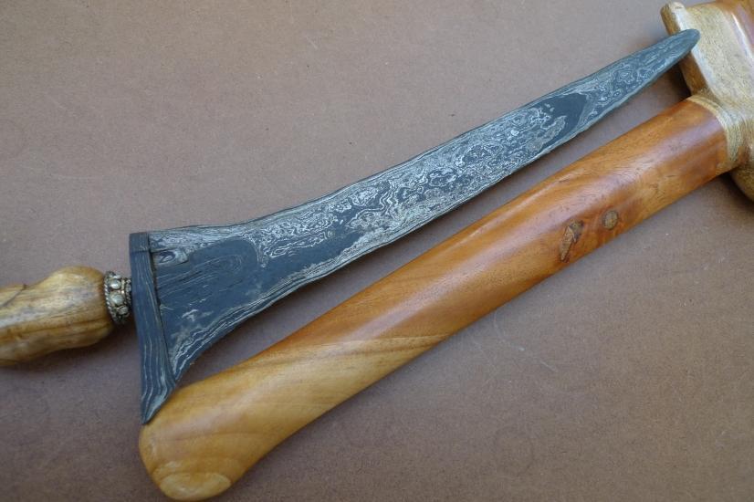 GORGEOUS KRIS 460mm PALEMBANG KERIS Weapon Knife Dagger Sword Kriss Arms Pamor
