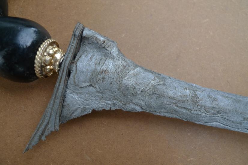 (SUMATRA PALEMBANG: Straight Blade KERIS) Knife Weapon Sword Dagger Kris Tribal