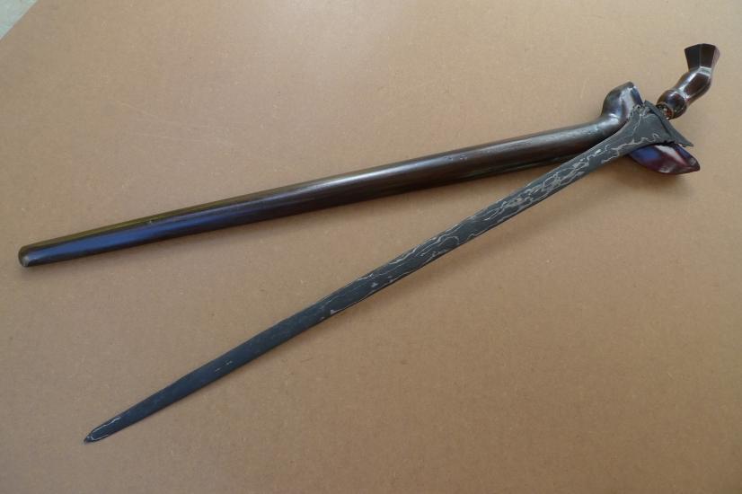 KERIS BULAN SABIT 740mm EXECUTION KRIS Straight Blade Knife Dagger Sword Weapon