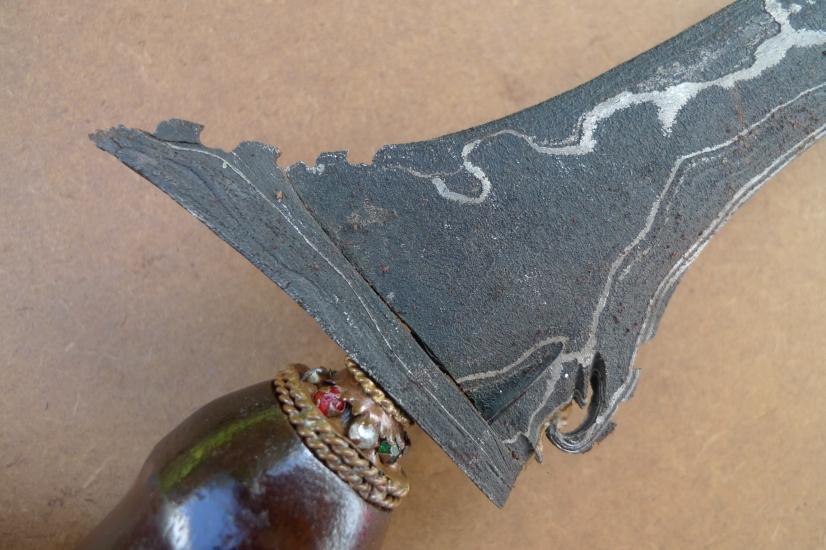 KERIS BULAN SABIT 740mm EXECUTION KRIS Straight Blade Knife Dagger Sword Weapon