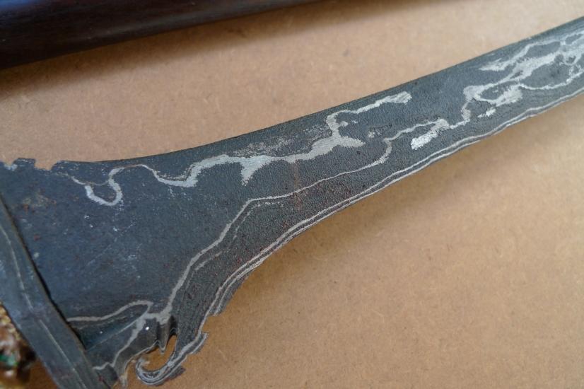 KERIS BULAN SABIT 740mm EXECUTION KRIS Straight Blade Knife Dagger Sword Weapon