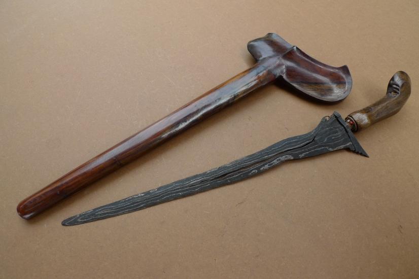 4.) KERIS PAMOR ADEQ 3 Luk (BLACK MAGIC PROTECTION) Knife Kris Sword