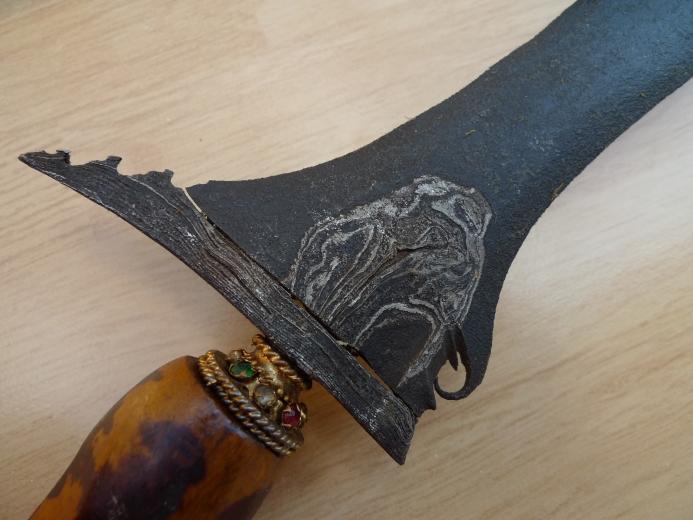 KERIS BATU LAPAK STRAIGHT BLADE LUK 3 Weapon Knife Dagger Sword Arms Kris Parang