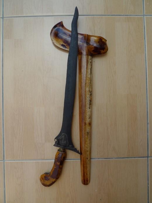 KERIS BATU LAPAK STRAIGHT BLADE LUK 3 Weapon Knife Dagger Sword Arms Kris Parang