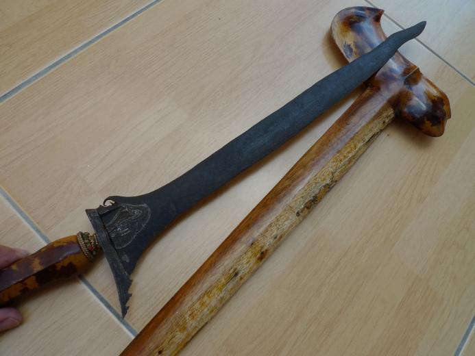 KERIS BATU LAPAK STRAIGHT BLADE LUK 3 Weapon Knife Dagger Sword Arms Kris Parang