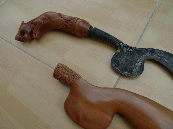 500mm KUJANG JAWA BARAT Knife Weapon Blade Dagger Sword Parang Keris Machete #2