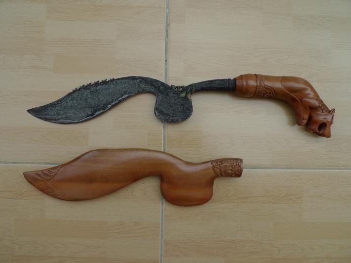 500mm KUJANG JAWA BARAT Knife Weapon Blade Dagger Sword Parang Keris Machete #2