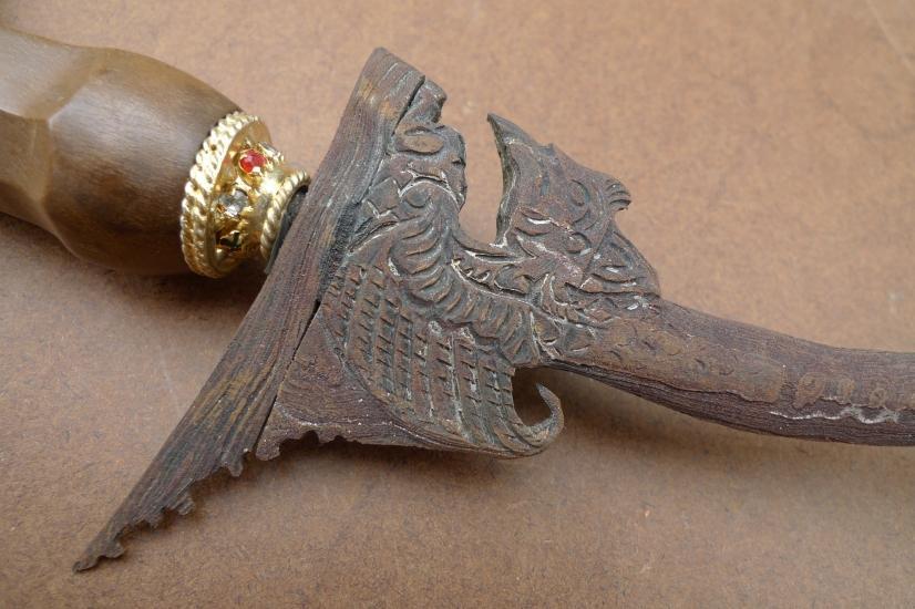 BURUNG GARUDA 530mm UNUSUAL BLADE KERIS Weapon Knife Dagger Sword Arms Samurai