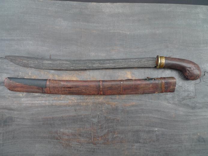 PEDANG SUMBAWA Antique Golok Sword Knife Parang Weapon Arms Lesser Sunda Bali
