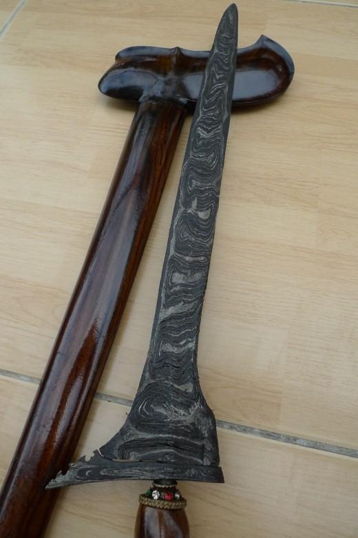 EXTREMELY RARE Lawe Setukeli KERIS 510mm KRIS Knife Weapon Blade Dagger Sword