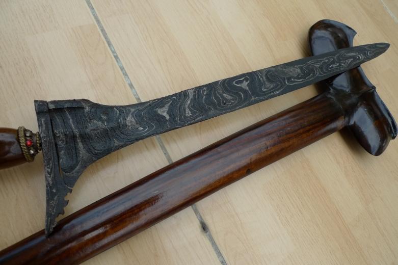 EXTREMELY RARE Lawe Setukeli KERIS 510mm KRIS Knife Weapon Blade Dagger Sword