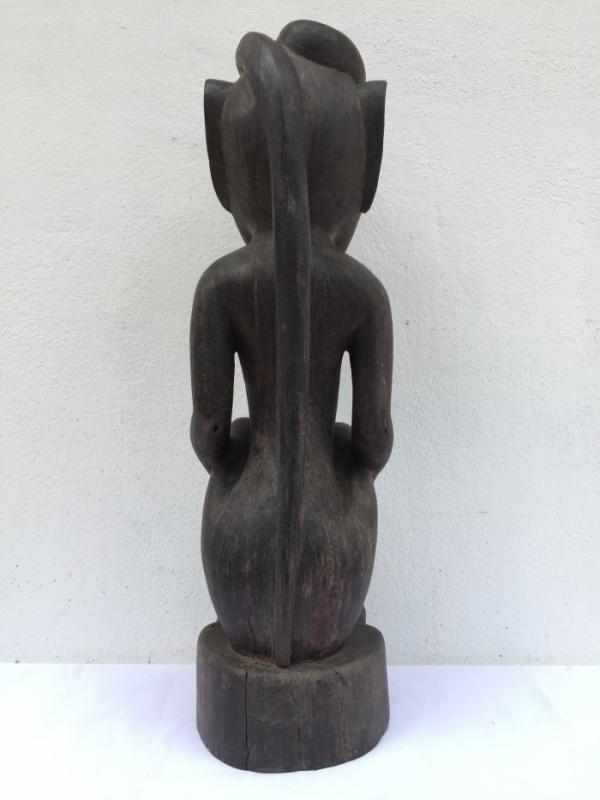 LARGE SICKNESS STATUE 680mm Melanau Dayak Figure Sculpture Hardwood Tribal Ethnic