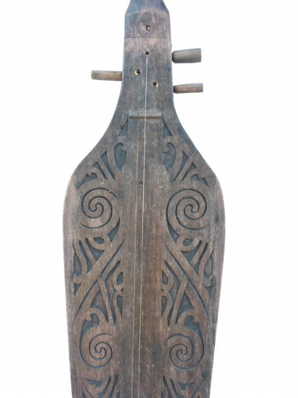 BORNEO SAPE XL 1240mm/48.8 TRIBAL GUITAR HORNBILL Musical Music Instrument Asia