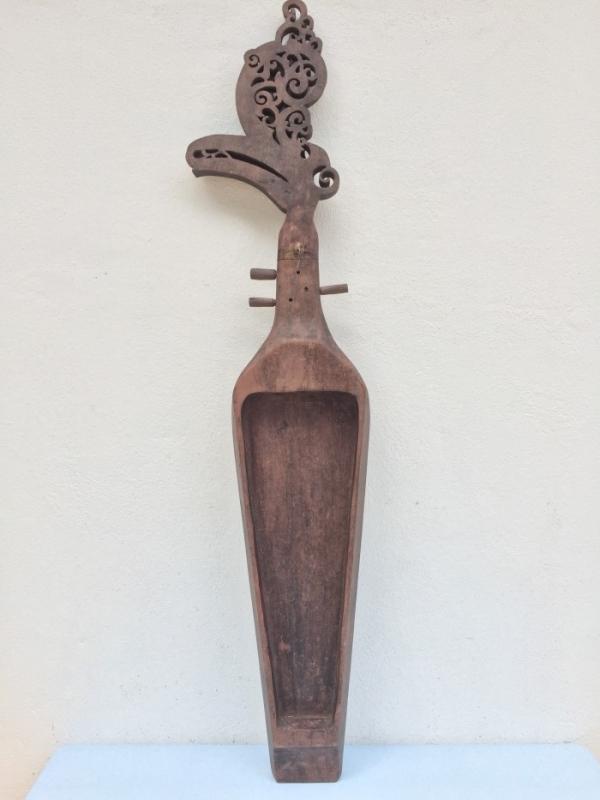 BORNEO SAPE XL 1240mm/48.8 TRIBAL GUITAR HORNBILL Musical Music Instrument Asia